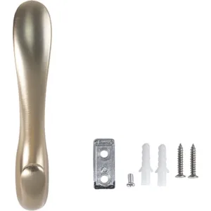 Крючок для одежды ROMA двухрожковый брашированное золото