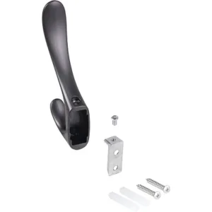 Крючок для одежды ROMA двухрожковый графит