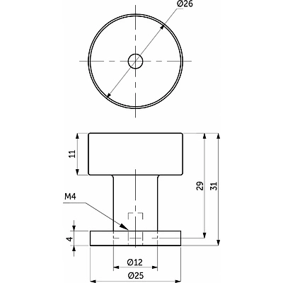 Мебельная ручка FISHKA от LEMAX — чёрный матовый Мебельная ручка FISHKA от LEMAX — чёрный матовый
