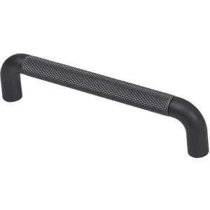 Мебельная ручка FLUID-128 черный матовый