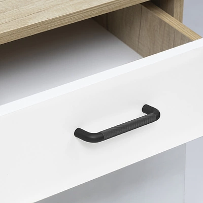 Мебельная ручка FLUID-128 черный матовый