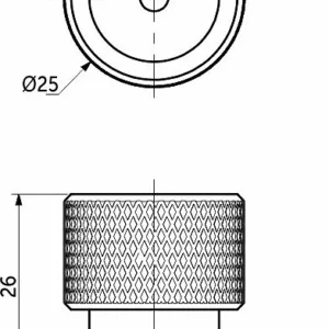 Мебельная ручка FLUID капучино