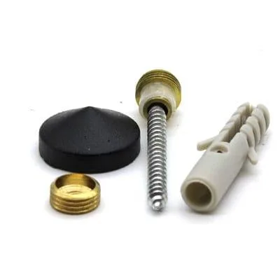 Латунная резьбовая шайба в комплекте крепления. изображение дополнительной латунной шайбы с резьбой