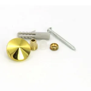 Крепление стекла и зеркала на отверстие Конус 21 мм КЗС1302-21 золото