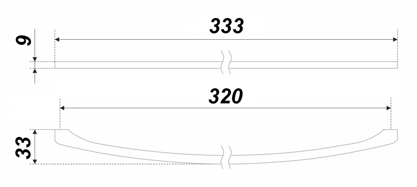 Мебельная ручка COSTA RS221CP.4/320