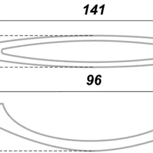 Мебельная ручка RS019GP.4/96