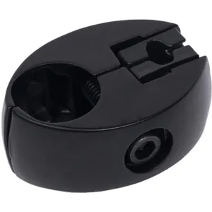 550 Соединитель одинарный для дсп/стекла д.25 с вкладышами черный