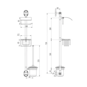 Ёршик стойка Ledeme L1926