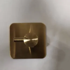 Крючок самоклеющийся 3М золото браш