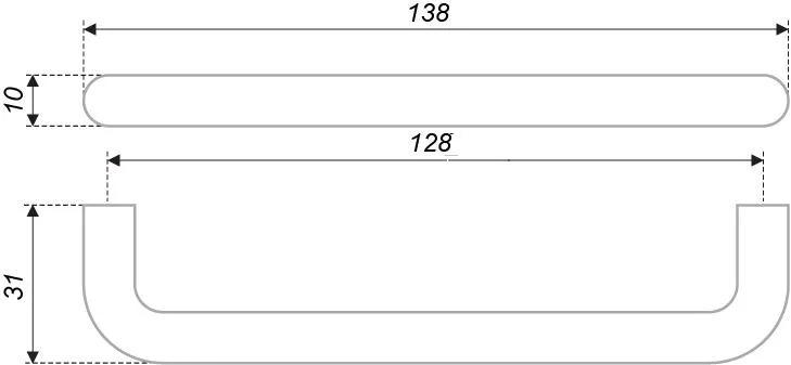 Мебельная ручка SPACE RS040SN.4/128