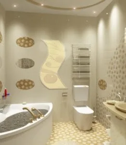 Аксессуары в ванную в стиле модерн