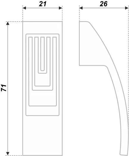 Мебельная ручка RC424CP.3