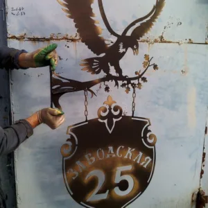 Вывеска птица