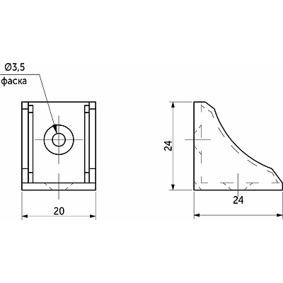 Уголок монтажный пластиковый белый изображение другого ракурса уголка монтажного пластикового белого|