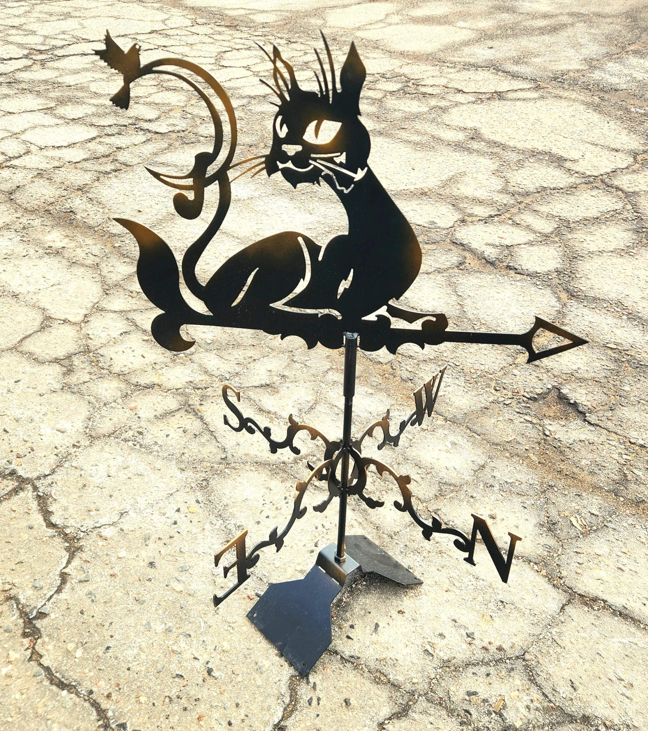 Флюгер «Кот и голубь» изображение флюгера «Кот и голубь»