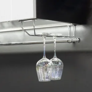 Держатель бокалов однорядный хром