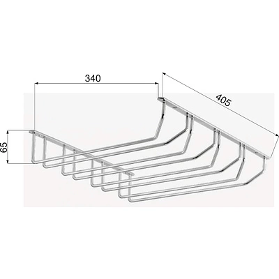 Эстетичный вид держателя бокалов. Стильный дизайн держателя