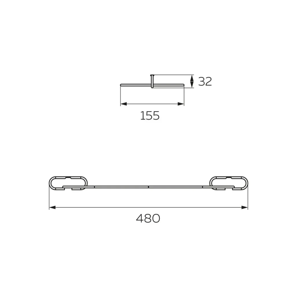 Держатель бокалов MX-053 хром