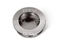 Крупный план врезной круглой ручки UZ-В224 Фотография ручки UZ-В224 крупным планом|