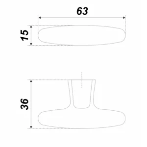 Мебельная ручка THOR RC304MBSG.4