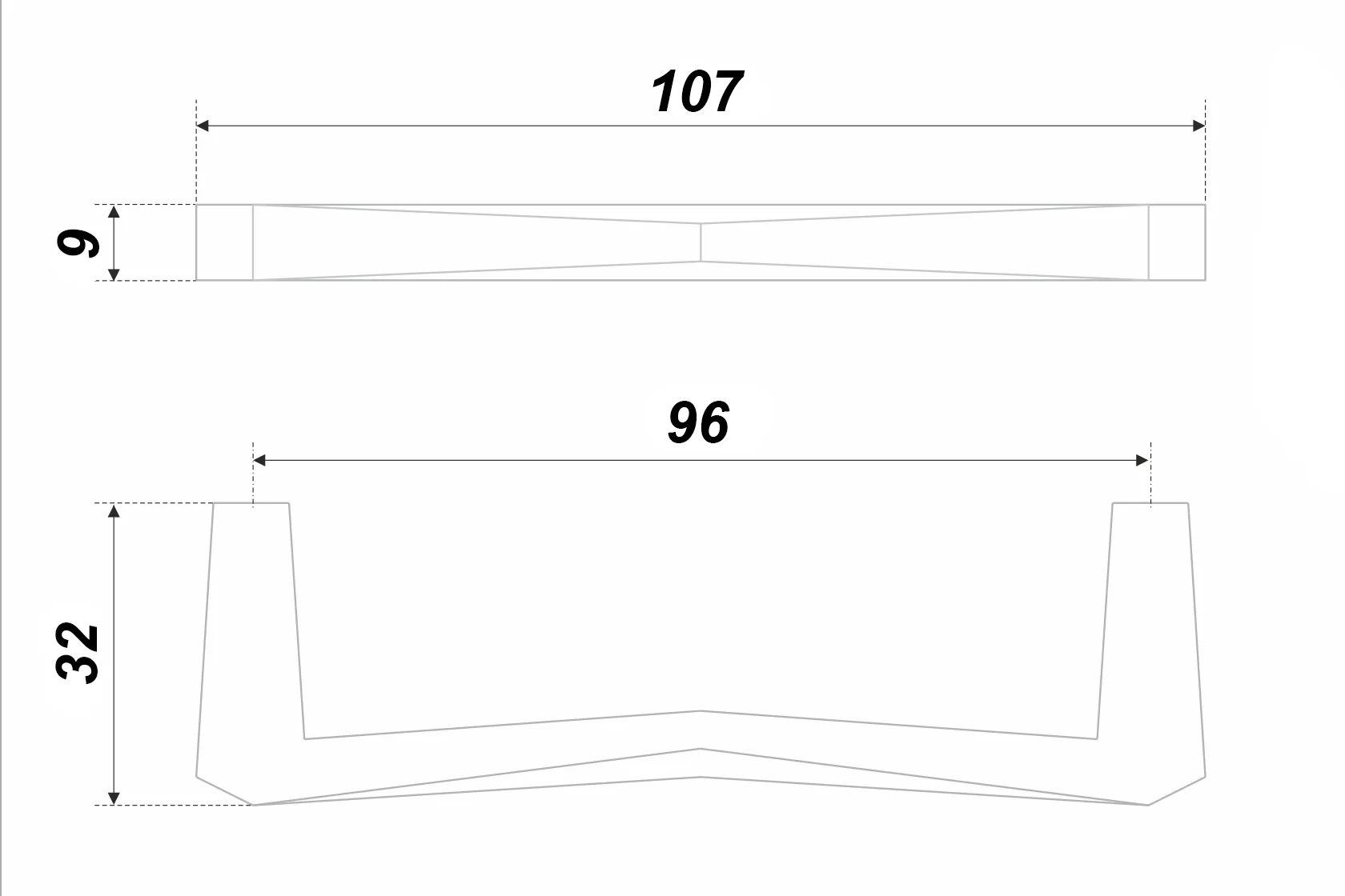 Мебельная ручка STAR RS323MBSG.5/96