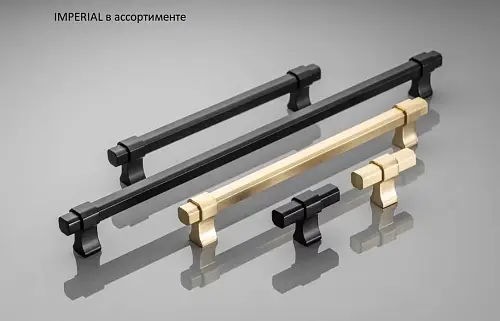 Мебельная ручка GTV IMPERIAL чёрный матовый (256)