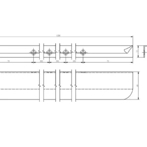 Ручка торцевая GTV HEXA белый матовый (150)