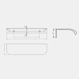 Ручка торцевая GTV HEXA белый матовый (150)