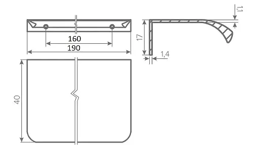Ручка торцевая GTV HEXA хром купить в Минске в Беларуси