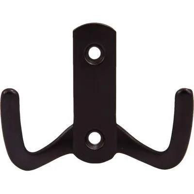Мебельный крючок для одежды WP13 чёрный. Изображение чёрного мебельного крючка WP13