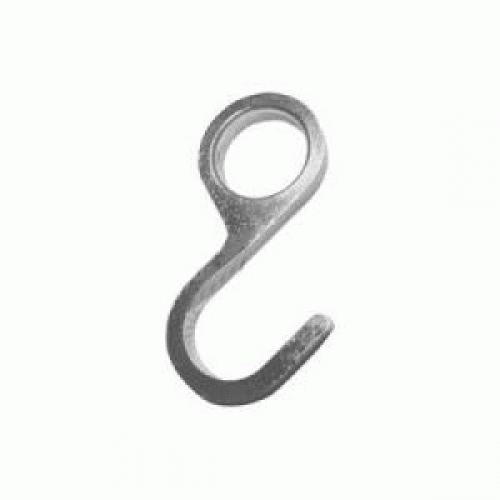 Крючок на рейлинг несъёмный хром Изображение крючка на рейлинг в цвете хром|