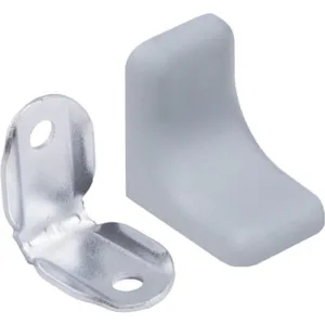 Уголок с металлической основой и пластиковой крышкой серый