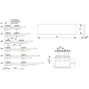 Выдвижной ящик GTV AXIS PRO H-116 средний антрацит (500)
