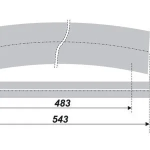Мебельная ручка RT003AL.1/483