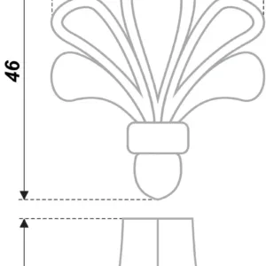 Мебельная ручка RC423CP/W.4