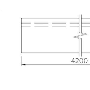 Уплотнитель для столешницы гибкий 3,05 метра прозрачный