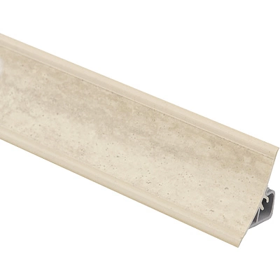 Кухонный плинтус 3 метра мрамор ваниль. Изображение кухонного плинтуса от EL-MECH-PLAST