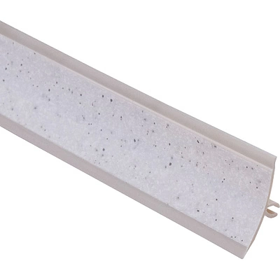 Плинтус кухонный EL-MECH-PLAST, 3 метра, камень марианский белый