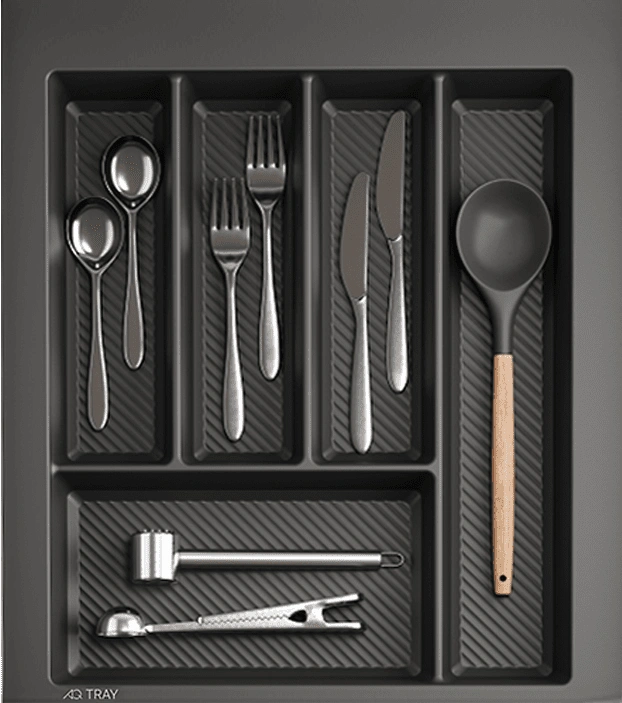 «Лоток-вкладыш для столовых приборов AQ TRAY, графит, купить в Минске, в Беларуси»