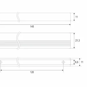 Мебельная ручка RS057AL.4/128