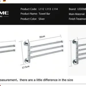 Держатель для полотенец Ledeme L113