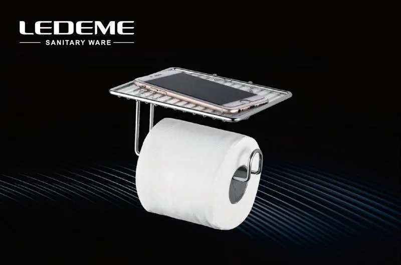 Держатель для туалетной бумаги Ledeme L505 крупным планом. Крупный план держателя для туалетной бумаги