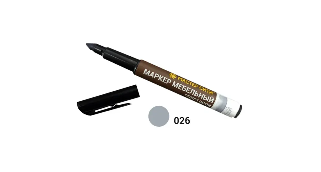 Маркер мебельный спиртовой серый 26