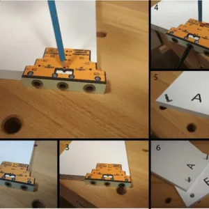 Мебельный шаблон для разметки и присадки под эксцентрик