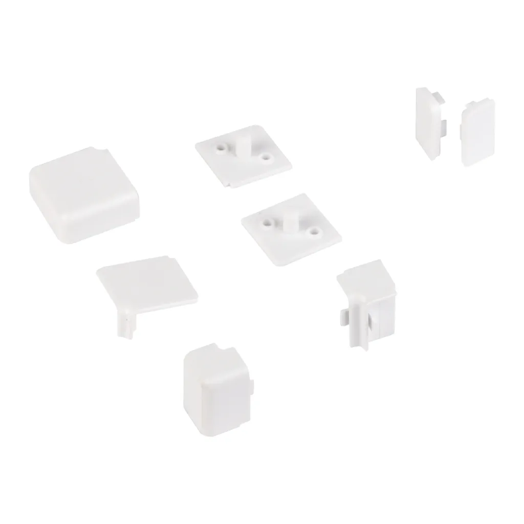 Плинтус алюминиевый КВАДРО 3 метра белый