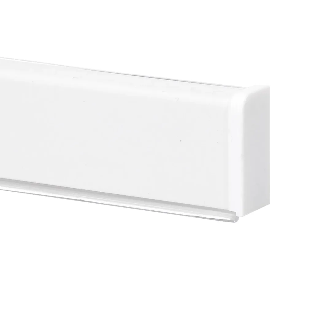 Плинтус алюминиевый КВАДРО 4,2 метра белый