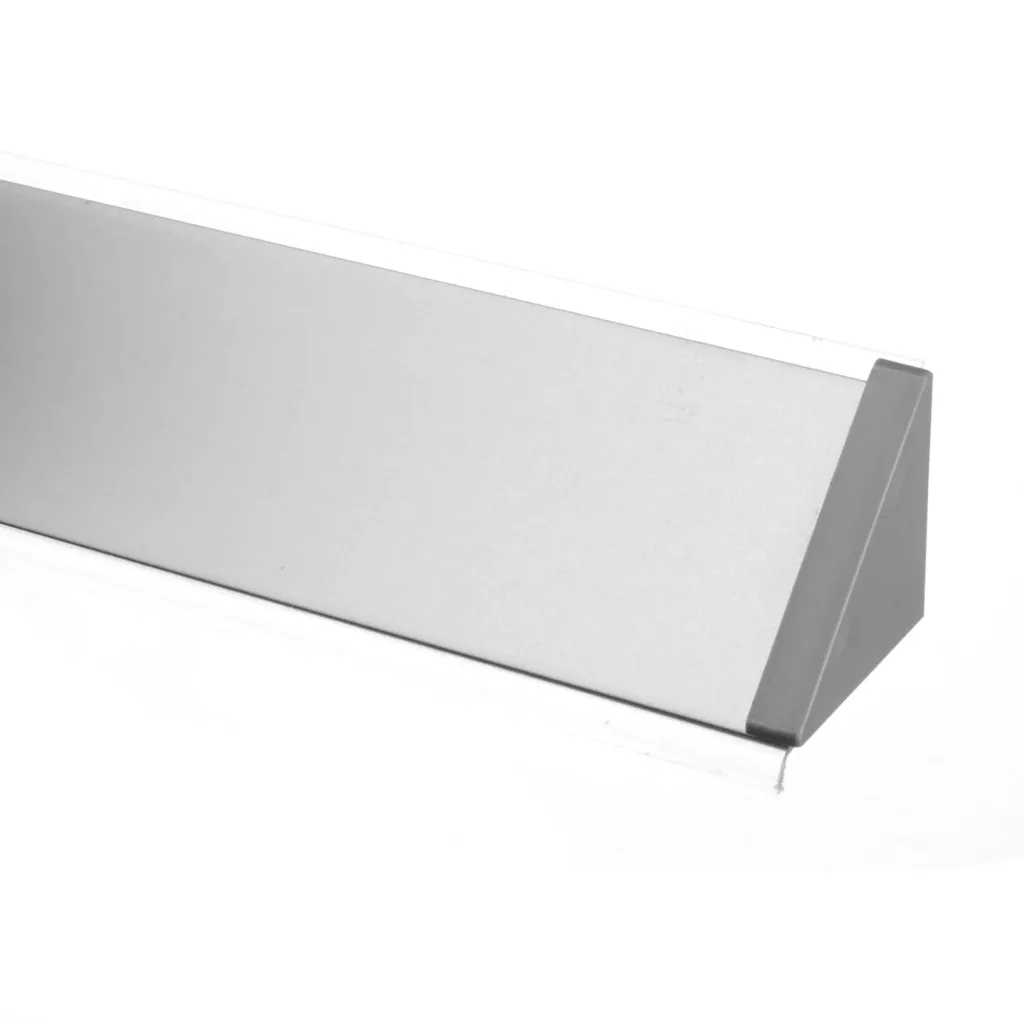 Плинтус алюминиевый ПЛАТО-С 3 метра серебро