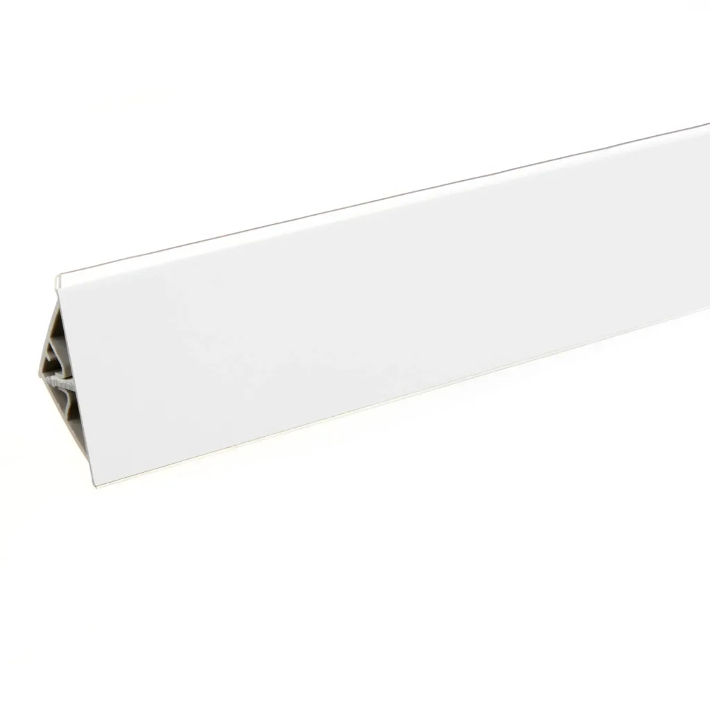 Плинтус алюминиевый ПЛАТО-Б 3 метра белый