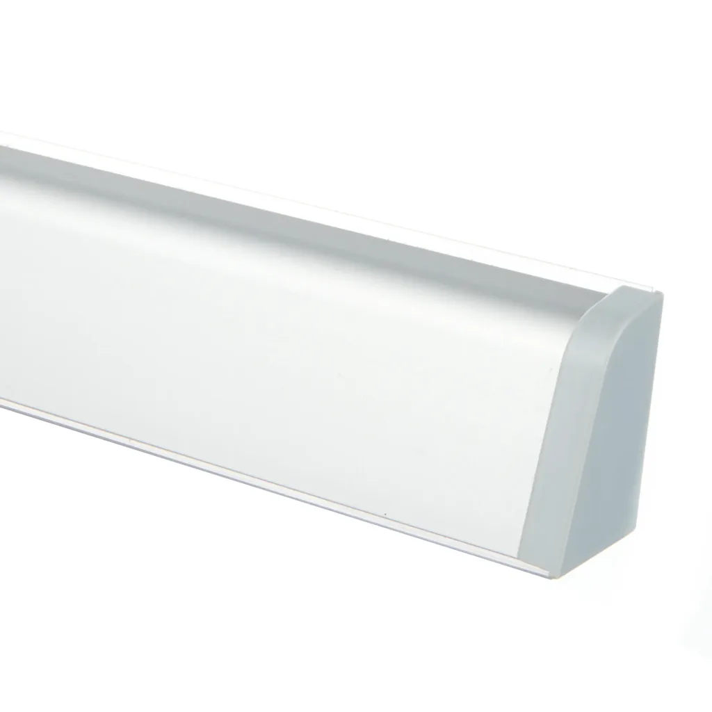 Плинтус алюминиевый РИО овальный 4 метра серебро