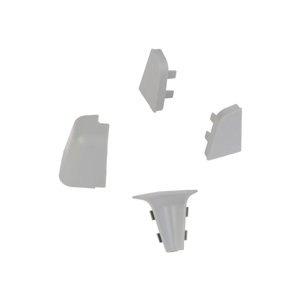 Плинтус алюминиевый РИО овальный 4 метра серебро